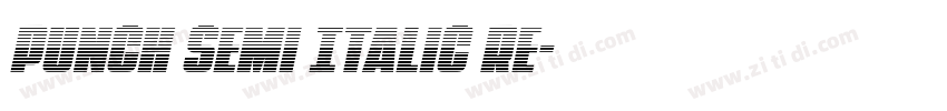 Punch Semi Italic Re字体转换